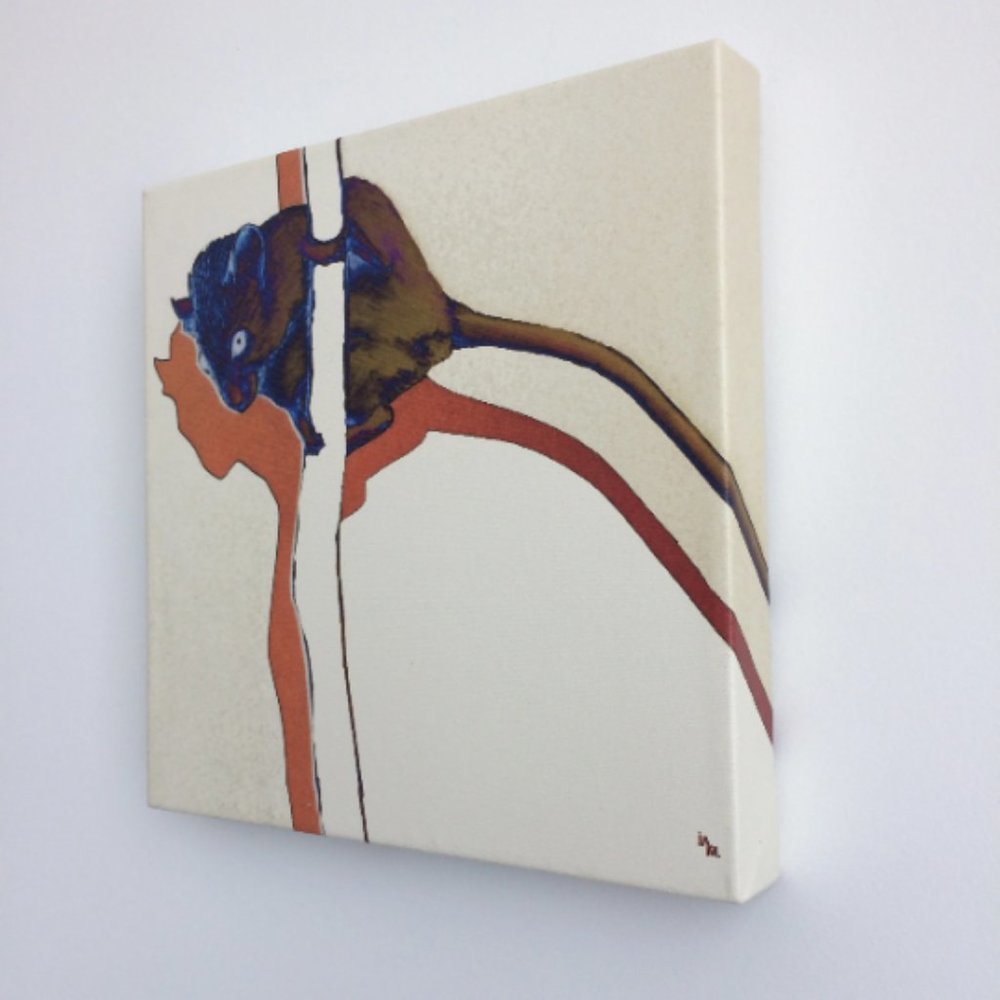 Mouse - Original Wall Art print on 12 x 12 canvas - Picture 3 of 6